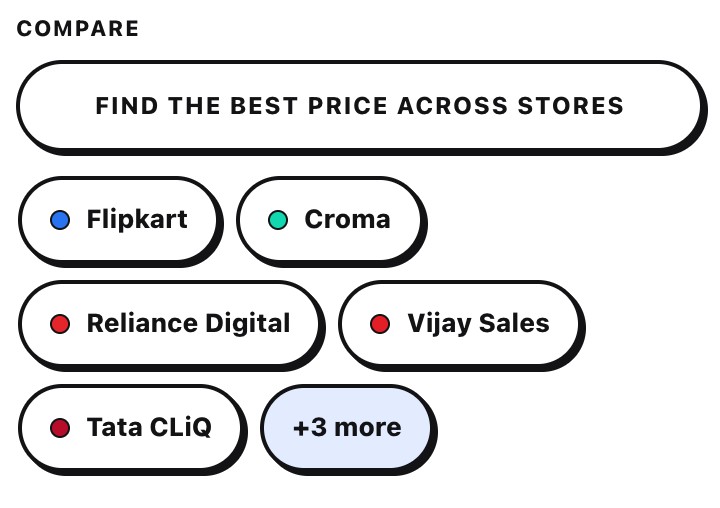 Compare across stores buttons